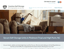 Tablet Screenshot of carolina-storage.com